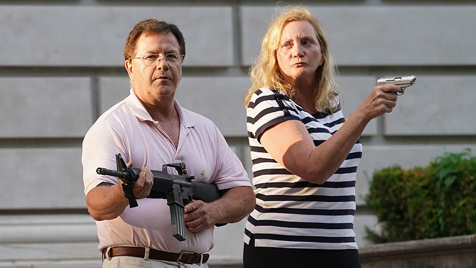 Stlouis protest guns 062820upi lead