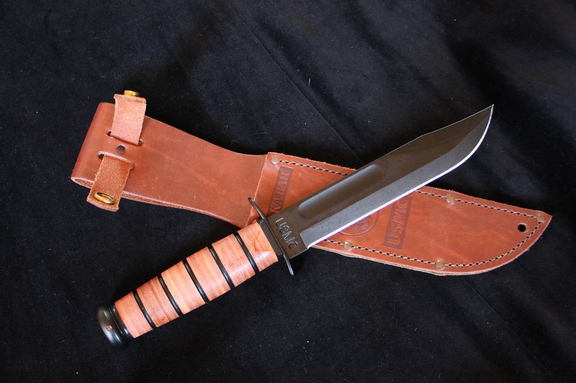 This is a combat-style knife, not the actual murder weapon.